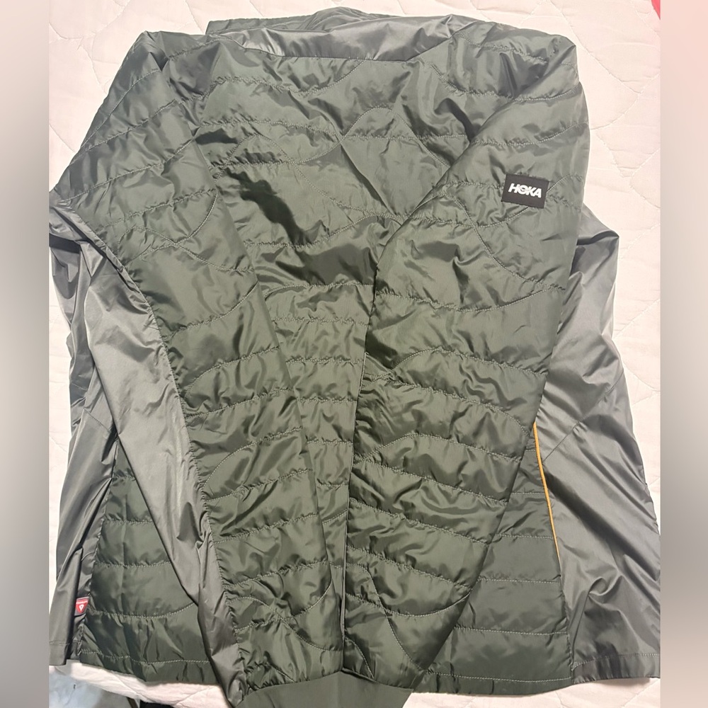 Hoka One One Olive Quilted Jacket